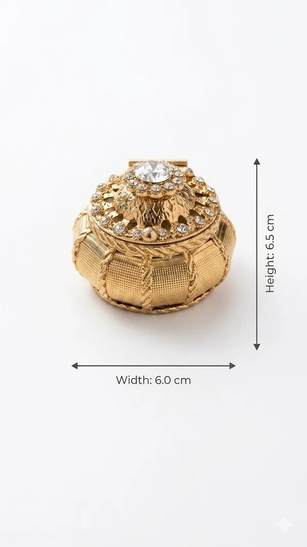 Subh_aura_pack_of_1_pure_Brass_Kumkum_Box_For_Mandir_Essential_&_for_Wedding_and_Festival_gifting,_size_6cm_dia_x_6.5cm_height