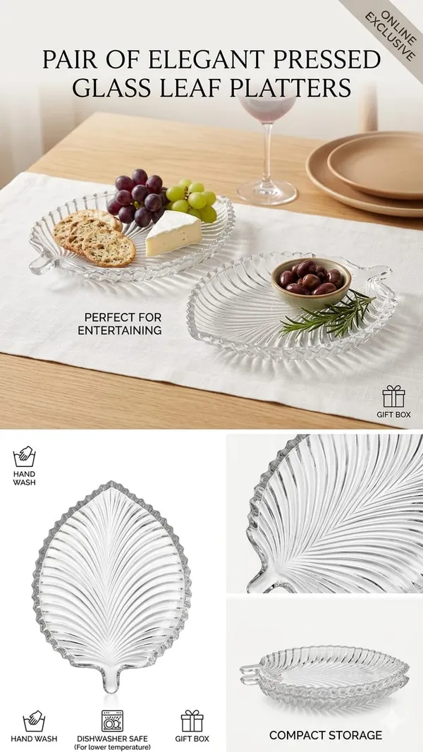 Shubh_Aura_Crystal_heavy_weight_2_Pack_Glass_leaf_Serving_Platter_for_nuts_and_snack_serve
