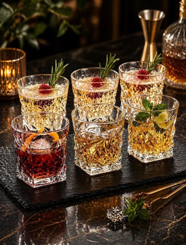 Shubh_Aura_set_of_6_premium_crystal_handmade_heavy_weight_Whisky_or_mocktail_glasses_for_home_and_Restaurants_300ml