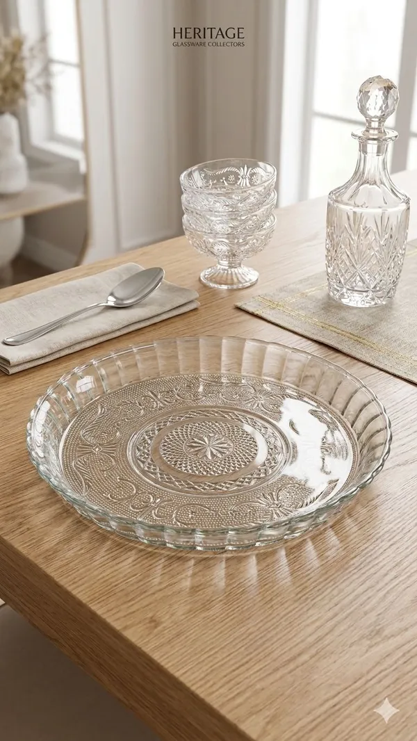Shubh_Aura_Pack_of_1,_premium_borosilicate_embossed_design_platter,_size_10"_perfect_for_snack_serving