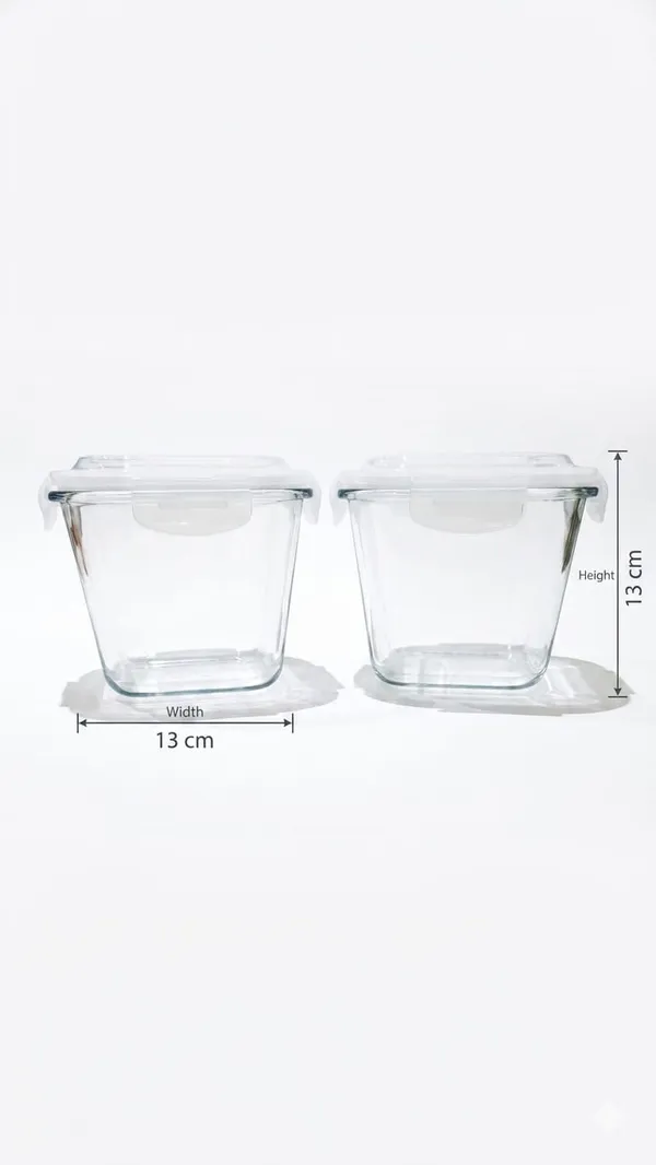 Shubhaura_set_of_2,_borosilicate_heavy_glass,_lunch_box,_size_800ml,_microwave_safe,_air_tight,_leak_proof,_perfect_to_carry_fruits,_S,alad_in_office._Width_&_height_13cmx13cm