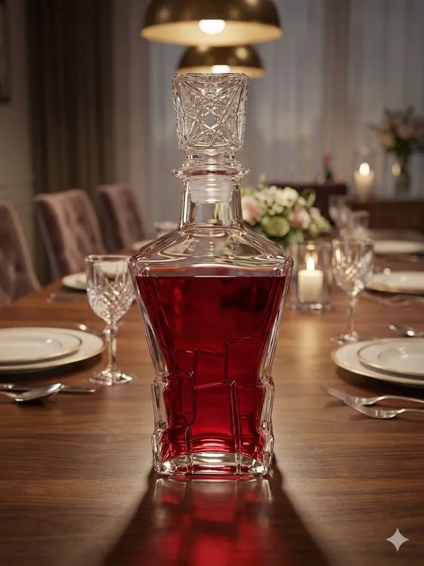 Shubh_Aura_hand_made_artisanal_Decanter_&_Stemware_with_6_set_of_glass_260ml_ideal_for_Aged_Spirits,_Fine_Wine_and_Bar_Statements._Its_Perfect_for_everyday_indulgence_&_festive_celebration