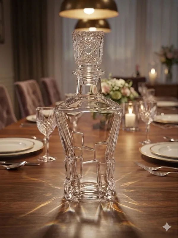 Shubh_Aura_hand_made_artisanal_Decanter_&_Stemware_with_6_set_of_glass_260ml_ideal_for_Aged_Spirits,_Fine_Wine_and_Bar_Statements._Its_Perfect_for_everyday_indulgence_&_festive_celebration
