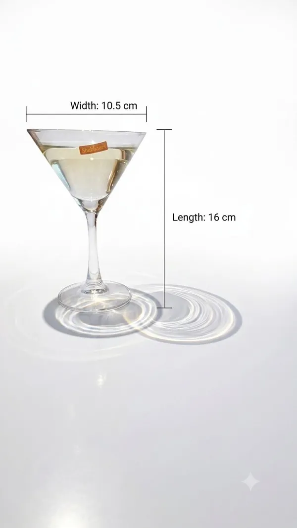 Shubh_Aura_set_of_6_premium_crystal_handmade_wine_glasses,_hold_240ml._Perfect_for_serving_mocktails,_Daiquiris_and_Margaritas._Perfect_for_your_bar_cart_and_dining_setup,_height_16cm_and_width_10.5cm