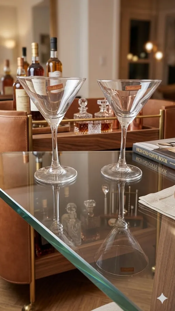 Shubh_Aura_set_of_6_premium_crystal_handmade_wine_glasses,_hold_240ml._Perfect_for_serving_mocktails,_Daiquiris_and_Margaritas._Perfect_for_your_bar_cart_and_dining_setup,_height_16cm_and_width_10.5cm