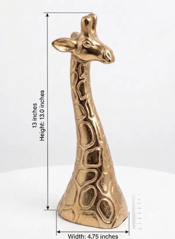 Shubh_Aura_Set_of_2_heavy_metal_premium_Gold_finish_Animal_Figurine_for_home_decor_&_gifting,_timeless_elegance,_heavy_weight_size_4.75"x3.25"x12.5"_half_body_Giraffe,_full_body_Giraffe_7.5"x2.5"x12.75"