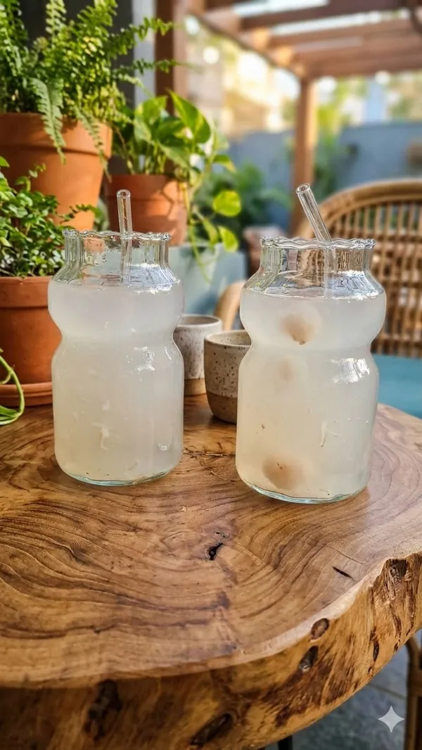 Shubh_Aura_4_Pack_Japanese_style_Glass_Tumbler_and_Straw_for_coffee,_ice_tea,_milk_shakes_and_mocktails_500ml