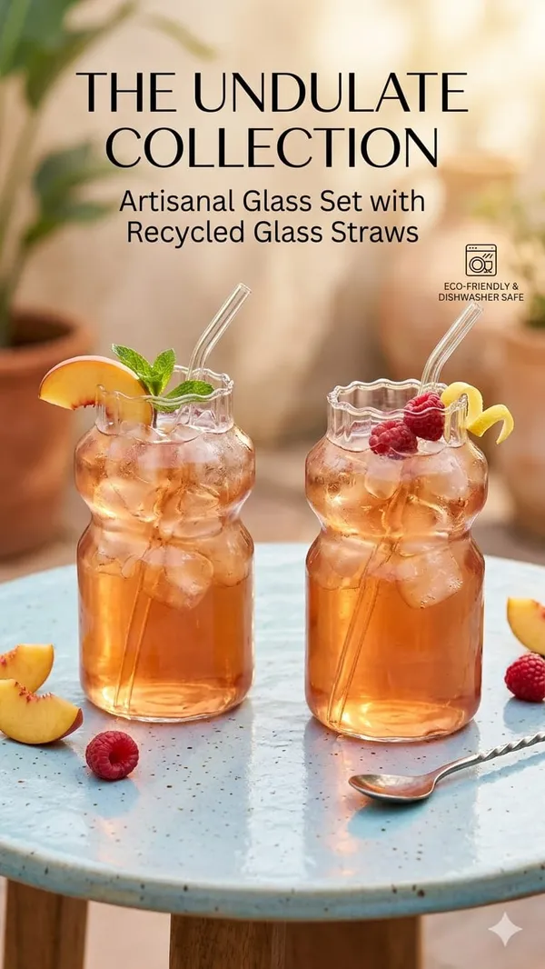 Shubh_Aura_4_Pack_Japanese_style_Glass_Tumbler_and_Straw_for_coffee,_ice_tea,_milk_shakes_and_mocktails_500ml