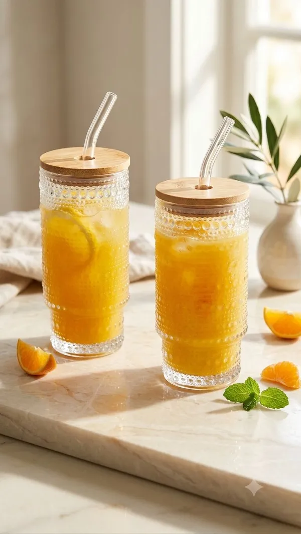 Shubh_Aura_round_all_over_perforated_design_tumbler_with_wooden_lid_&_glass_straw_set_of_2__400ml_each