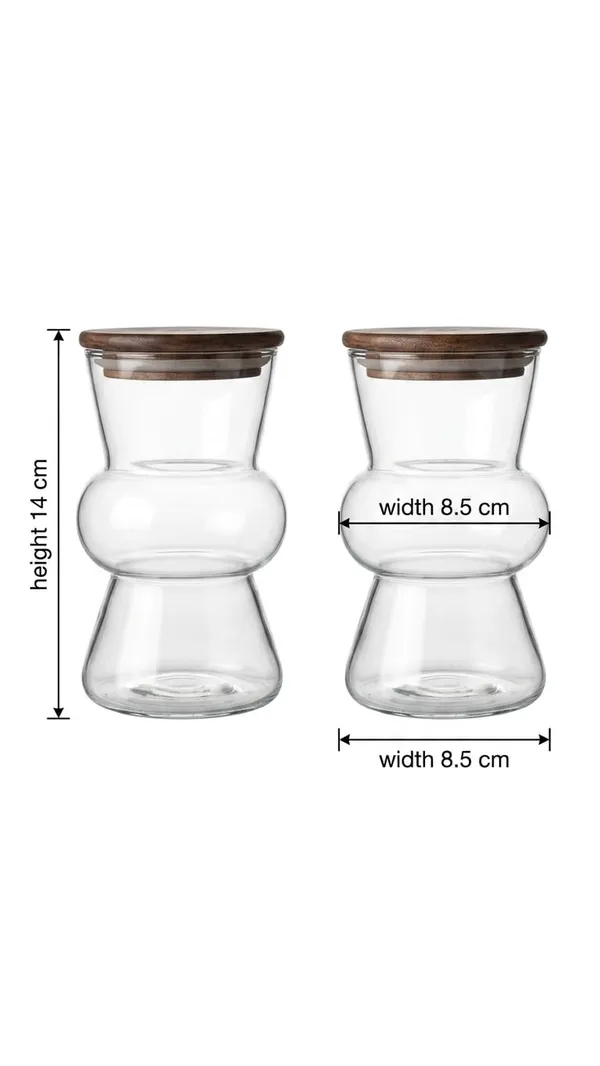 Shubh_Aura_Pack_of_4_450ml_each,_borosilicate_glass_with_wooden_airtight_lid_storage_container,_perfect_to_keep_in_office_desk_for_snack,_dry_fruits,_or_spice,_Tea,_sugar_coffee,_height_14cm_&_width_8.5cm