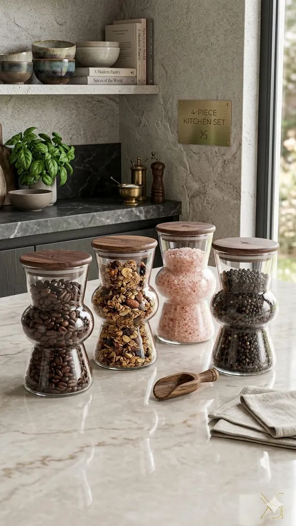 Shubh_Aura_Pack_of_4_450ml_each,_borosilicate_glass_with_wooden_airtight_lid_storage_container,_perfect_to_keep_in_office_desk_for_snack,_dry_fruits,_or_spice,_Tea,_sugar_coffee,_height_14cm_&_width_8.5cm