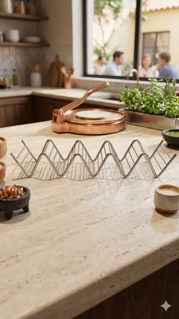 Shubh_Aura_pack_of_1,__Zig_Zag_stainless_steel_Taco_Holder,_Great_for_home_parties,_Kitti_Parties_Taco_serving