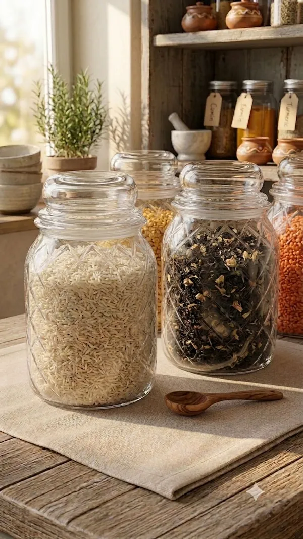 Shubh_Aura_Pack_of_2_1000ml,_heavy_glass_storage_jar,_perfect_for_kitchen_canning,_fermenting,_storing_all_kind_of_dry_fruits,_spices,_tea,_snacks,_sugar,_Lentils