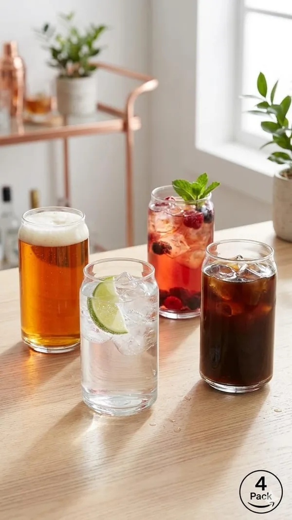 Shubh_Aura_4_pack_vertical_ribbed_glass_tumbler_set_with_lid_and_glass_straw_for_ice_tea,_coffee,_moctails,_juices_500ml_each