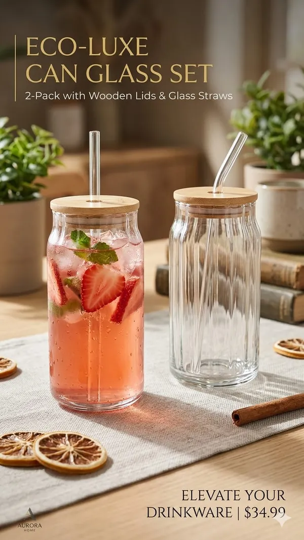 Shubh_Aura_4_pack_fluted_glass_tumbler_set_with_lid_and_glass_straw_for_ice_tea,_coffee,_moctails,_juices_500ml_each
