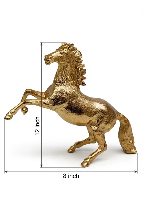 Shubh_Aura_Premium_Gold_finish_set_of_2_Animal_Figurine_for_home_decor_&_for_Gift,_Horse_12"x3.25"x8"_&_Eagle_12"x4"x15.75"