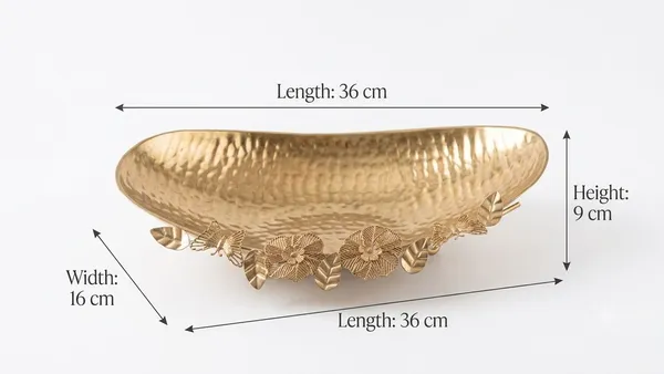 Subh_Aura_pack_of_1_premium_Metal_decorative_Tray_for_serving_dry_fruit,_appetizers,_cookies_for_Home_gathering,_Length_36cm_with_16cm_width