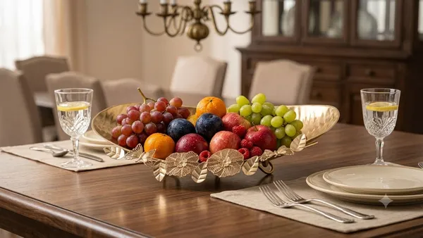 Subh_Aura_pack_of_1_premium_Metal_decorative_Tray_for_serving_dry_fruit,_appetizers,_cookies_for_Home_gathering,_Length_36cm_with_16cm_width