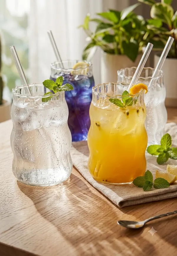 Shubh_Aura_4_pc_ribbed_glass_tumbler_set_with_glass_straw_for_mocktails,_cold_coffee,_juices_500ml_each