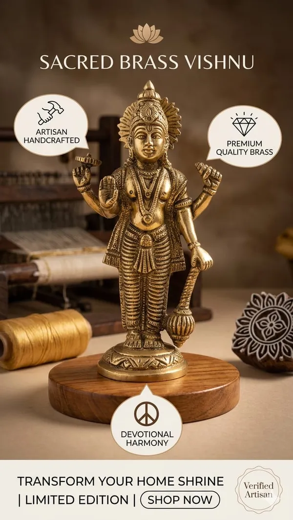 Shubh_aura_100%_pure_brass_Golden_Traditional_Hindu_Religious_Vishnu_Figurine