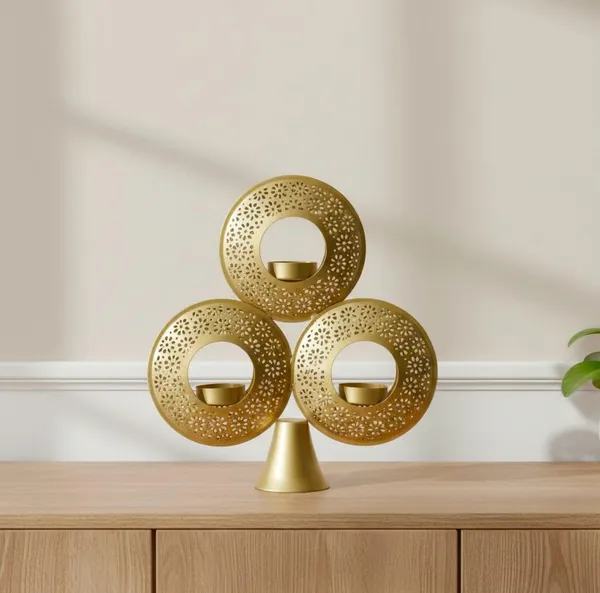 Shubh_Aura_Premium_Gold_finish_Metal_3_ring_design_Tea_light_holder_for_Table_top,_gifting_or_home_decor