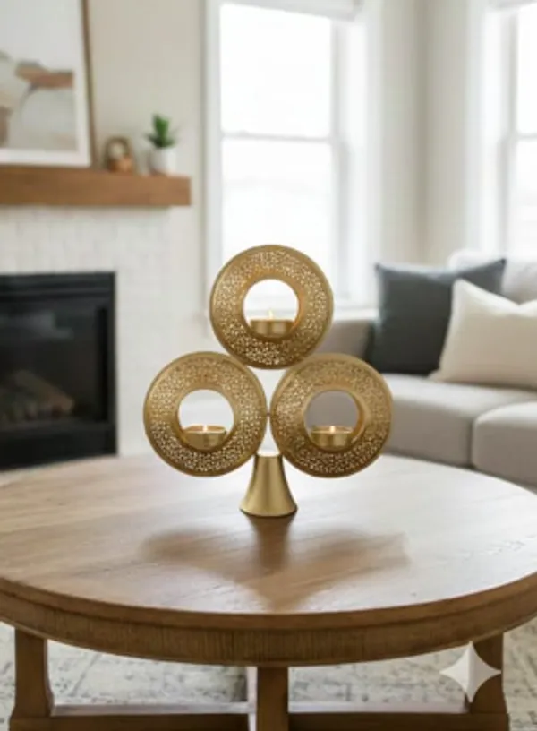 Shubh_Aura_Premium_Gold_finish_Metal_3_ring_design_Tea_light_holder_for_Table_top,_gifting_or_home_decor