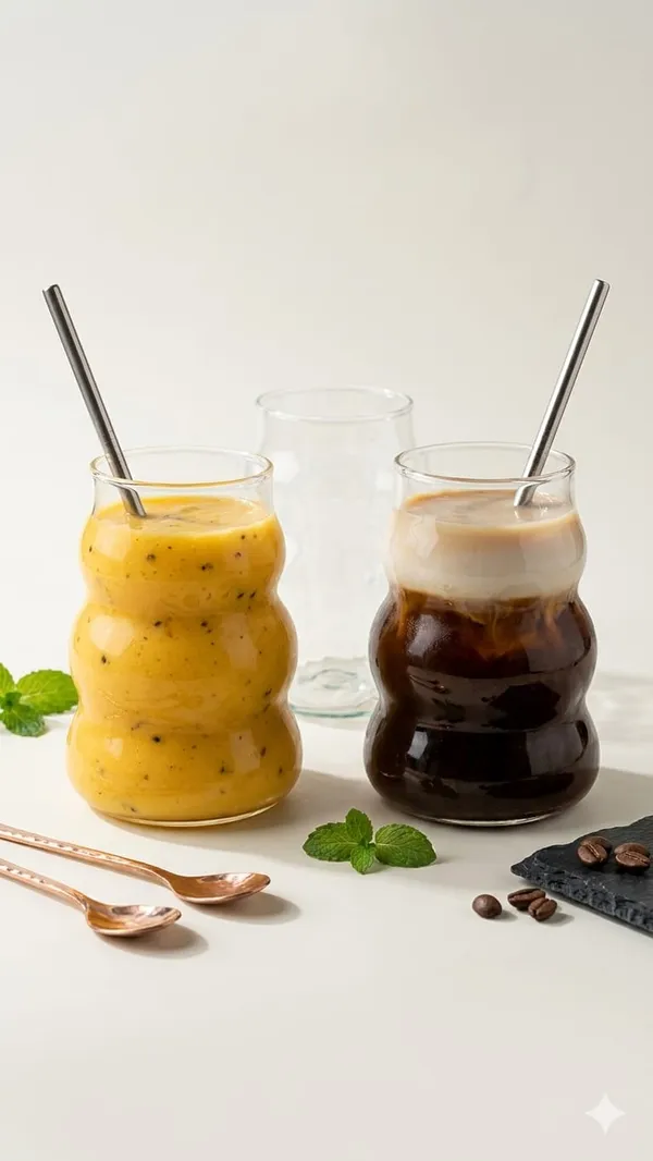 Shubh_Aura_set_of_4_wave_design_glass_Tumbler_with_glass_Straw_for_coffee,_ice_tea,_milk_shakes_and_mocktails_550ml