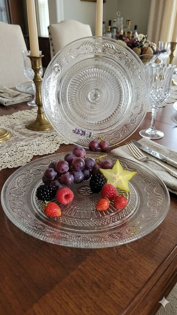 Shubh_aura_pack_of_6_snack_7"_round_plate_with_embossed_design_heavy_weight,_borosilicate_glass,