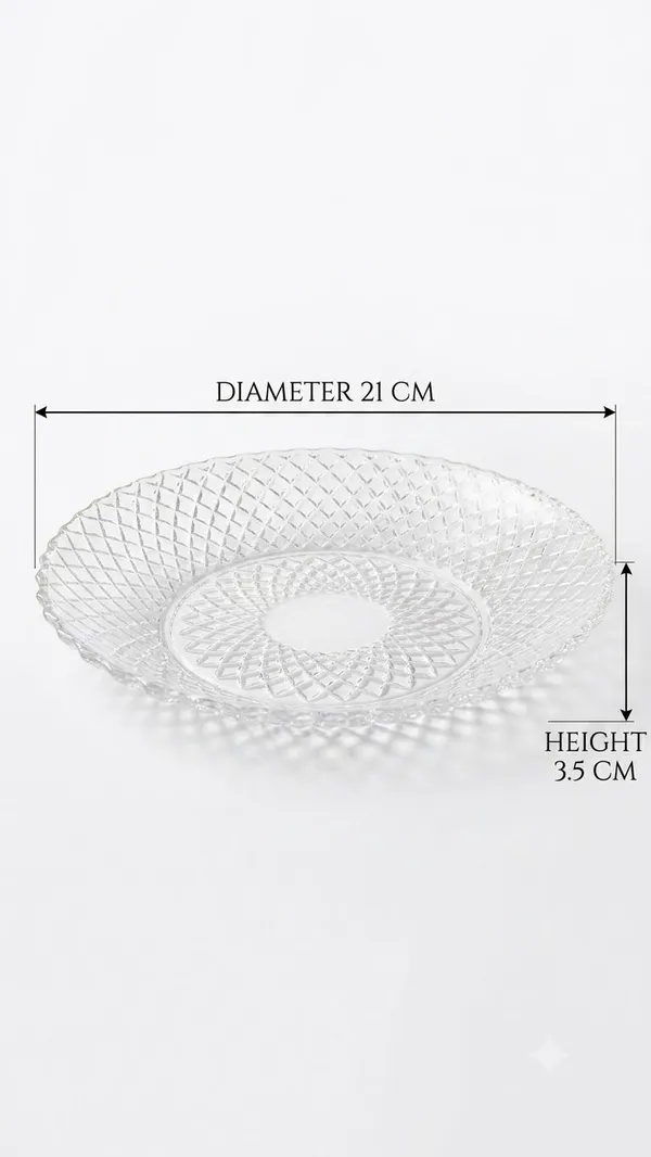 Shubh_Aura_set_of_2_Crystal_heavy_weight_bubble_design_Serving_Platter_for_snacks,_cakes,_fruits._good_for_home_and_restaurant,_Dia_21cm