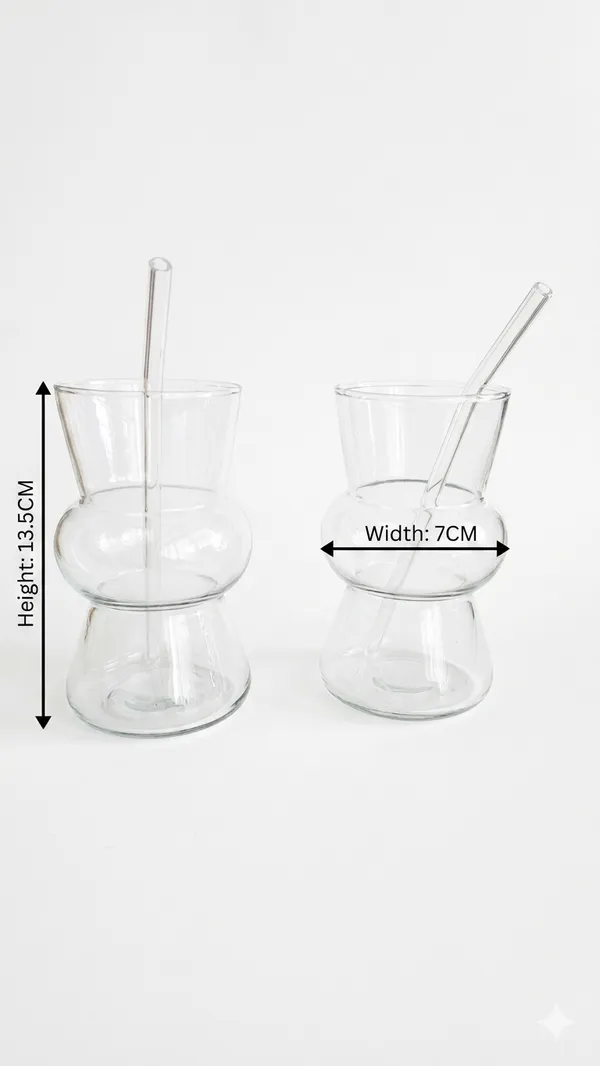Shubhaura_Japanese,_modern_design_borosilicate_glass_tumbler_set_of_4_with_glass_straw_size_350ml