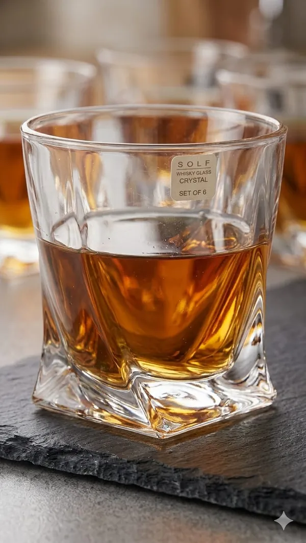Shubh_Aura_set_of_4_Twisted_style_premium_Borosilicate_glasses_for_whiskey/juices/cocktail_or_everyday_use_300_ml