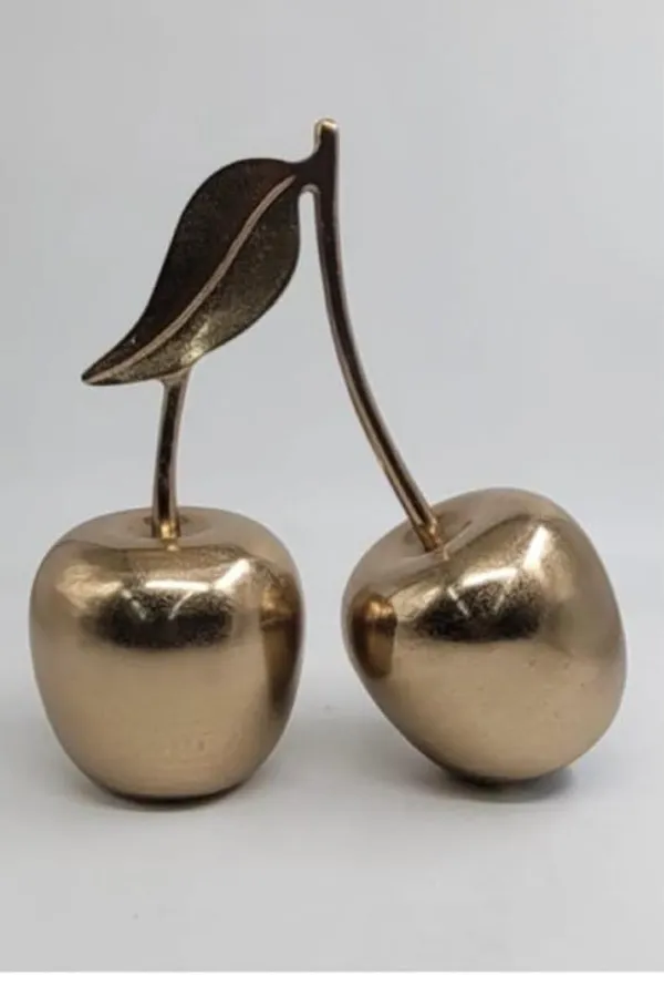 Shubh_Aura_premium_heavy_metal_Double_Cherry_statue_for_home_decor,_Decorative_show_piece_for_table_top,_size_11.5"x5.5"x12.5"