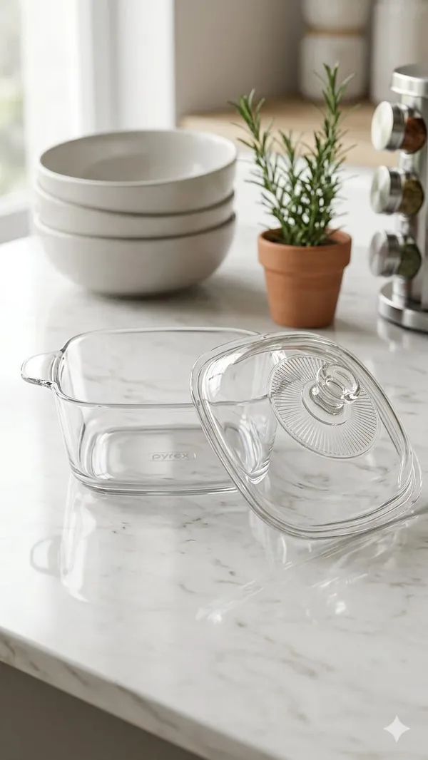Shubh_aura_SET_OF_2_Fluted_Glass_Casserole_dish_with_Lid_1500ml_size,_Made_with_high_quality_borosilicate_glass,_Transparant_glass_lid_is_having_encircled_pattern_width_13.5cm_&_bowl_height_8_cm