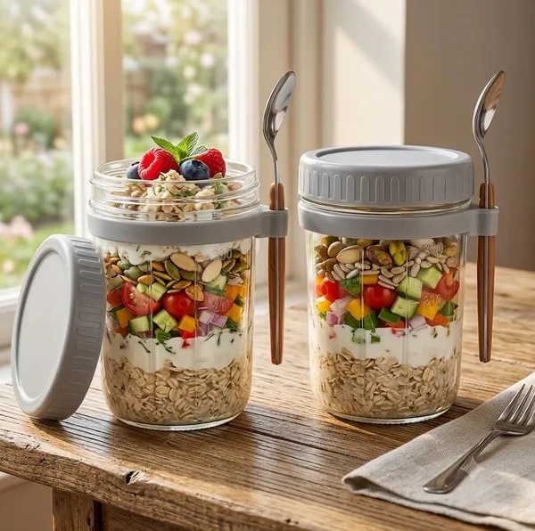 Shubh_Aura_premium_Borosilicate_Glass_yogurt_or_oat_or_salard_Jar_set_of_2._Its_great_for_fresh_storage_to_have_it_in_lunch_time,_Perfect_for_health_lover