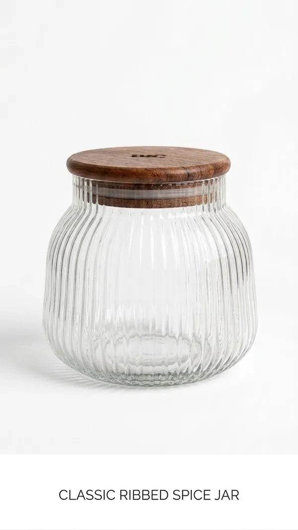 Shubh_Aura_Pack_of_2,_heavy_glass_fluted_design_air_tight_jar_container_with_wooden_lid_for_kitchen_storage_size_800ml