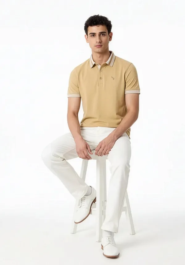 Beige_Club_Monaco_Lustra_Cotton_Polo_T_Shirt_For_Men