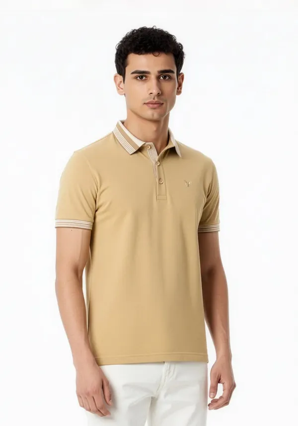 Beige_Club_Monaco_Lustra_Cotton_Polo_T_Shirt_For_Men