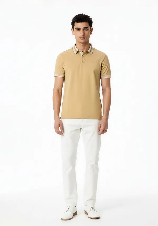 Beige_Club_Monaco_Lustra_Cotton_Polo_T_Shirt_For_Men