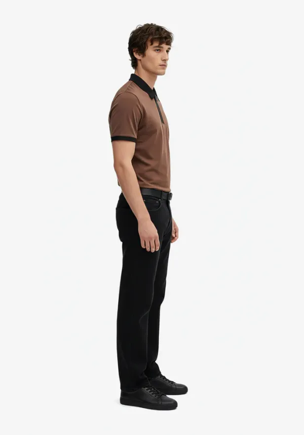 Founders_Zipper_Polo_Rust