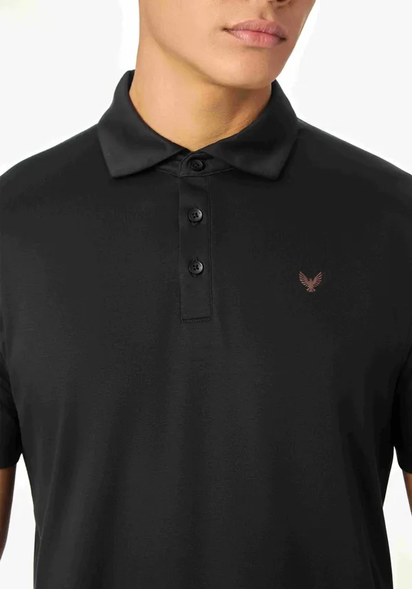 Black_Arin_Lucky_Dove_Lustra_Cotton_Pique_Polo_T_Shirt_For_Men