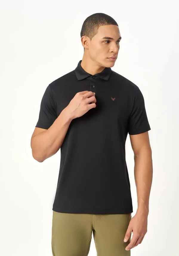 Black_Arin_Lucky_Dove_Lustra_Cotton_Pique_Polo_T_Shirt_For_Men