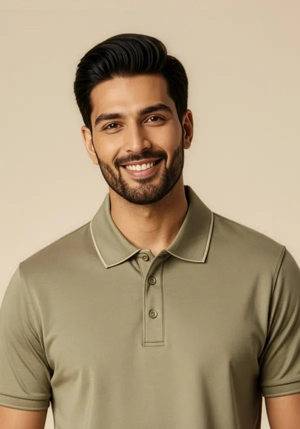 Olive_Muse_Liquid_Lustra_Cotton_Polo_T_Shirt_For_Men