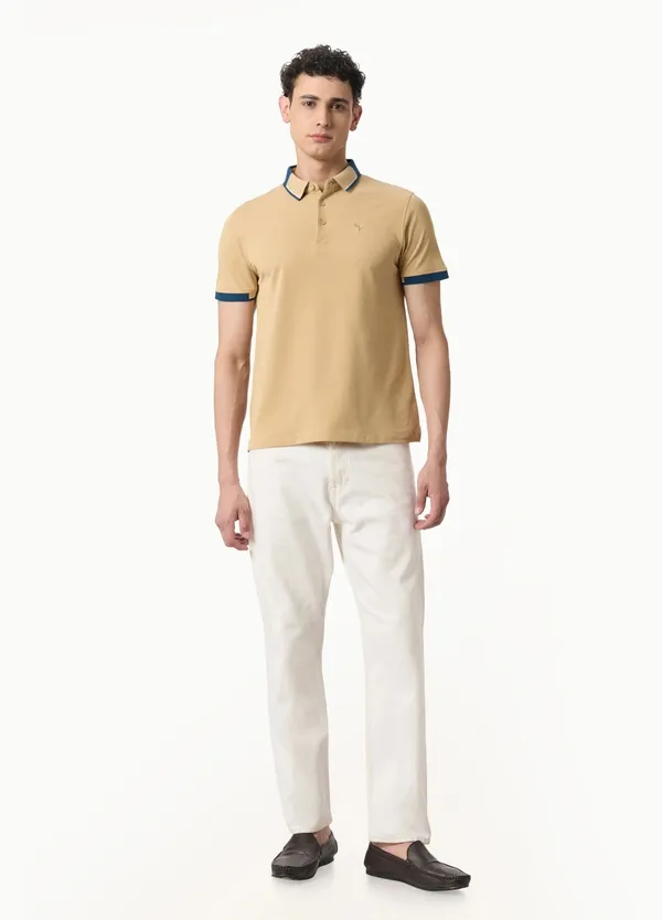 Beige_Midnight_Amber_Lustra_Cotton_Polo_T_Shirt_For_Men
