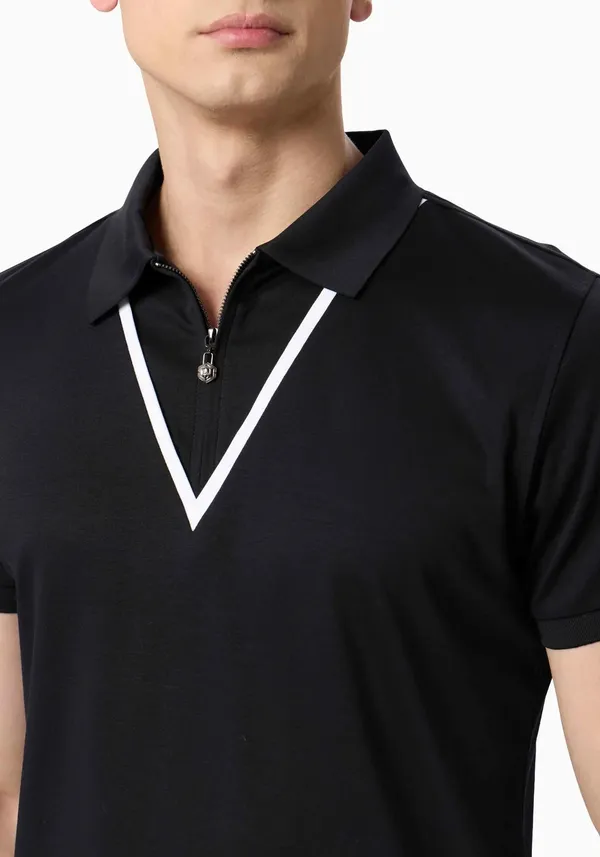 Black_Regal_Club_Lustra_Cotton_Polo_T_Shirt_For_Men