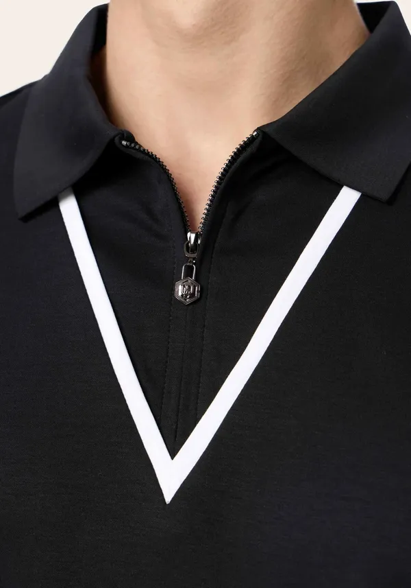 Black_Regal_Club_Lustra_Cotton_Polo_T_Shirt_For_Men