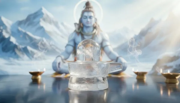 Sphatik_(Clear_Quartz)_Shivling_|_(A_Grade)_Original_Certified_Idol_|_Clear_Quartz_Crystal_for_Mediation,_Pooja,_Healing