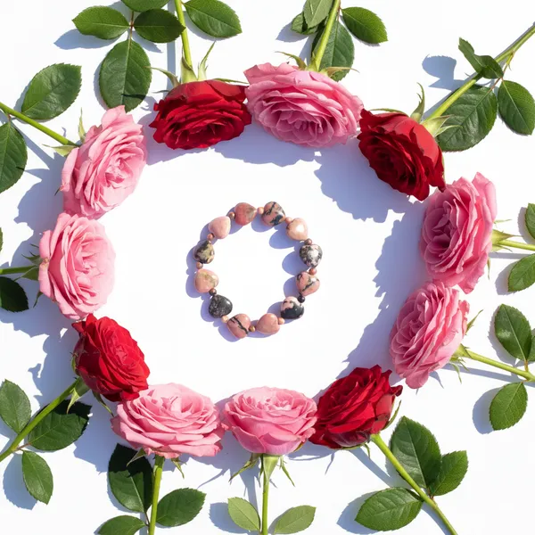 Pink_With_Gray_Shape_Natural_Crystal_Bracelet_For_Everyone