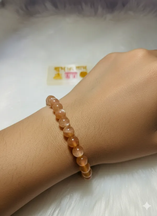 Peach_Natural_Crystal_Bracelet_For_Everyone