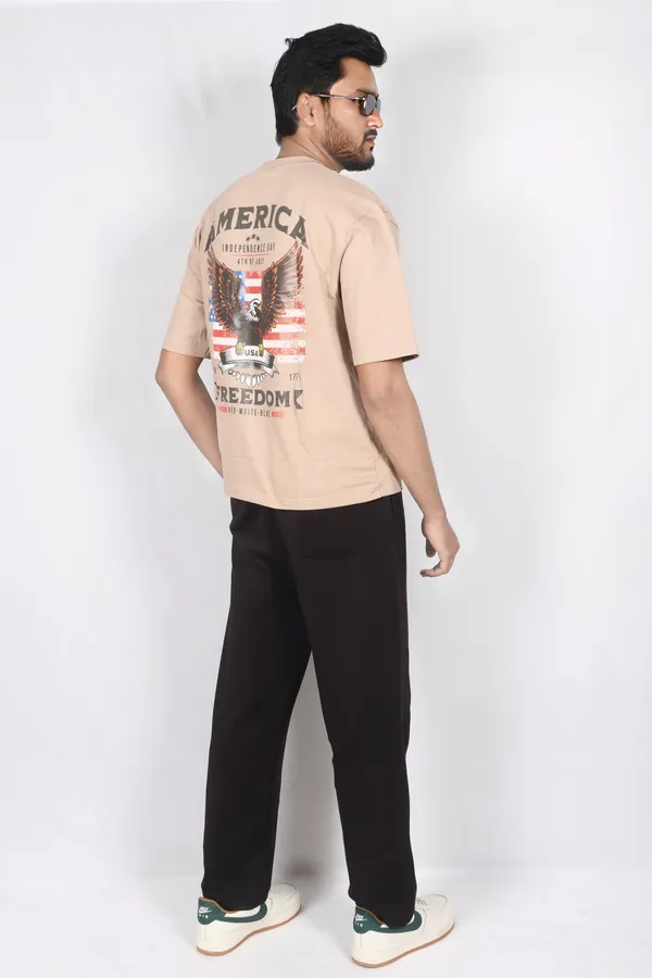 Tan_Cotton_Premium_Tshirt_For_Men