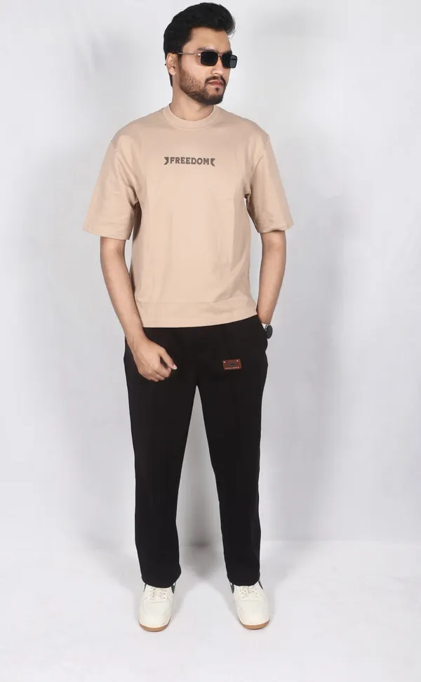 Tan_Cotton_Premium_Tshirt_For_Men